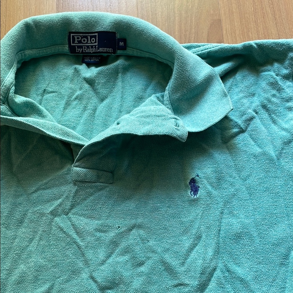 Polo by Ralph Lauren Green Polo Shirt Vibrant Cotton Classic